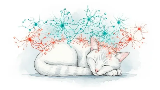 Neurons in an anaesthetized cat