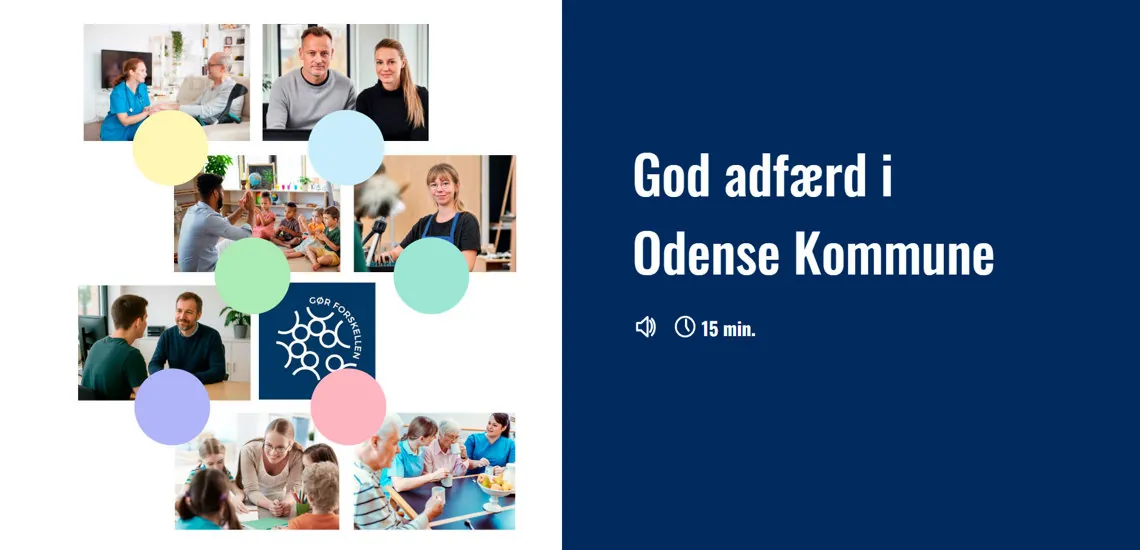 Forside til elearningkurset God adfærd i Odense Kommune