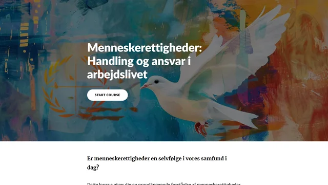 Compliance-kursus i Articulate Rise med moduler og quiz