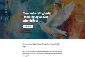 Skærmbillede fra et e-learningkursus