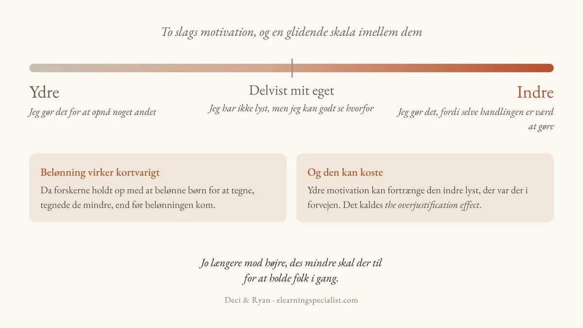Skala fra ydre til indre motivation